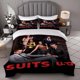 thumbnail image 1 of Suits Poster Theme Bedding Set | Comfortable and Soft Duvet Cover and Pillowcases Ideal for All Seasons Perfect Gift for Family and Friends, 1 of 1