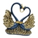 thumbnail image 4 of Par De Cisne Estatua Figuritas Resina Adorno Centro De Mesa Dorado Azul, 4 of 5