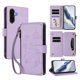 thumbnail image 1 of Funda Cartera Mariposa para [Samsung Galaxy A26] con Soporte y Cremallera Morado claro, 1 of 6