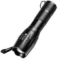 Genérico - Linterna Led Cree Recargable 2000 Lumenes Blanco Negro