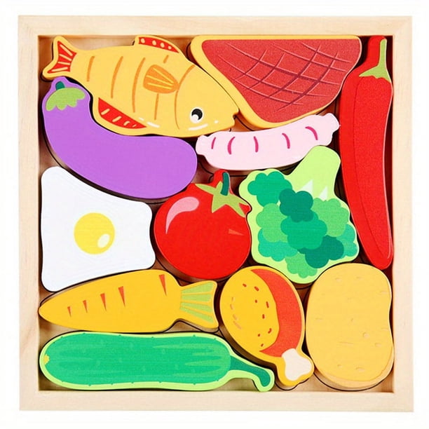 Children's Educational Toys, Wooden Three-dimensional Puzzle, Creative Theme, Early Education Building Block Toys For Boys And Girls