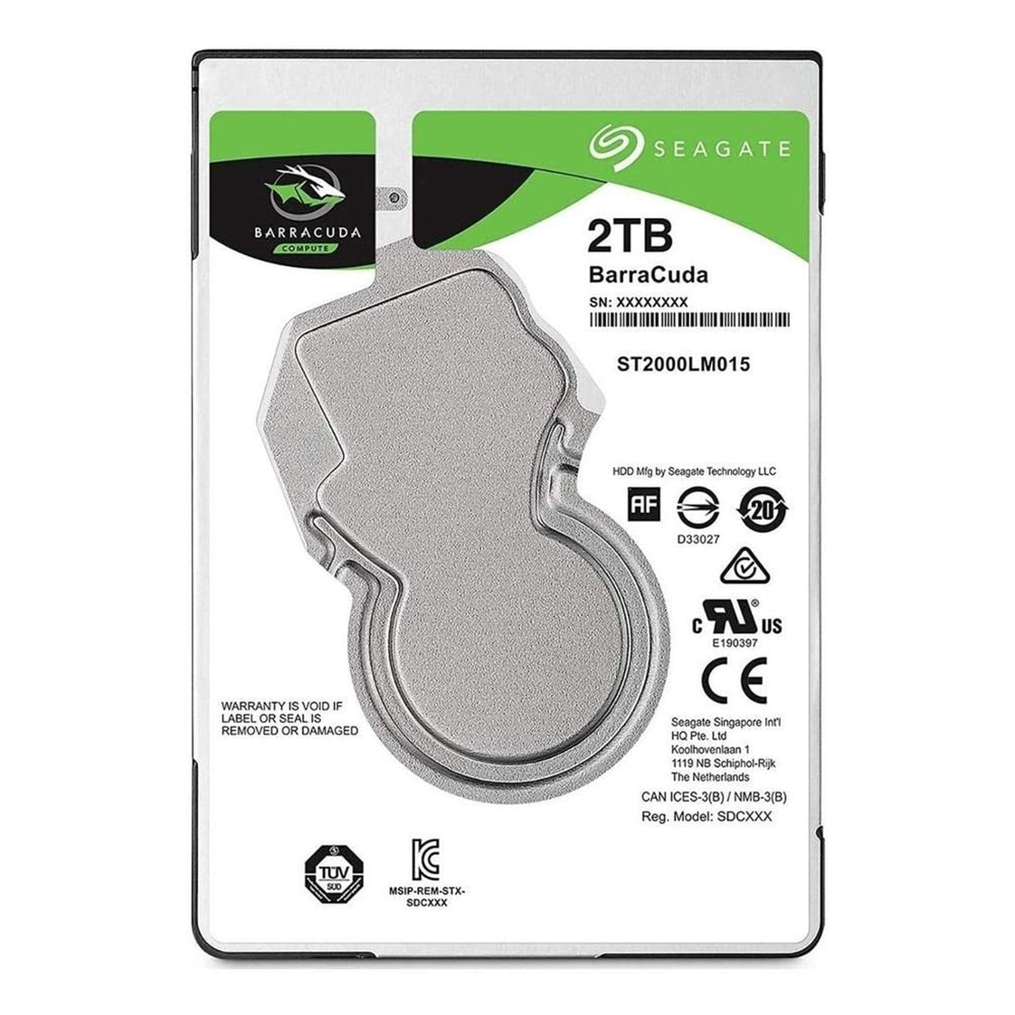 Disco Duro Hdd Seagate Barracuda De 2 Tb Sata 6 Gb/s De 2,5