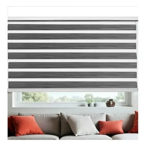 Cortina Roller Jaspeada Duo Zebra Día Noche 120X240Cm Beiti