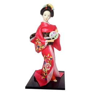 Bothyi - Figura Coleccionable Estatua Escultura Miniaturas Kimono Japonés Muñeca Geisha Estilo C