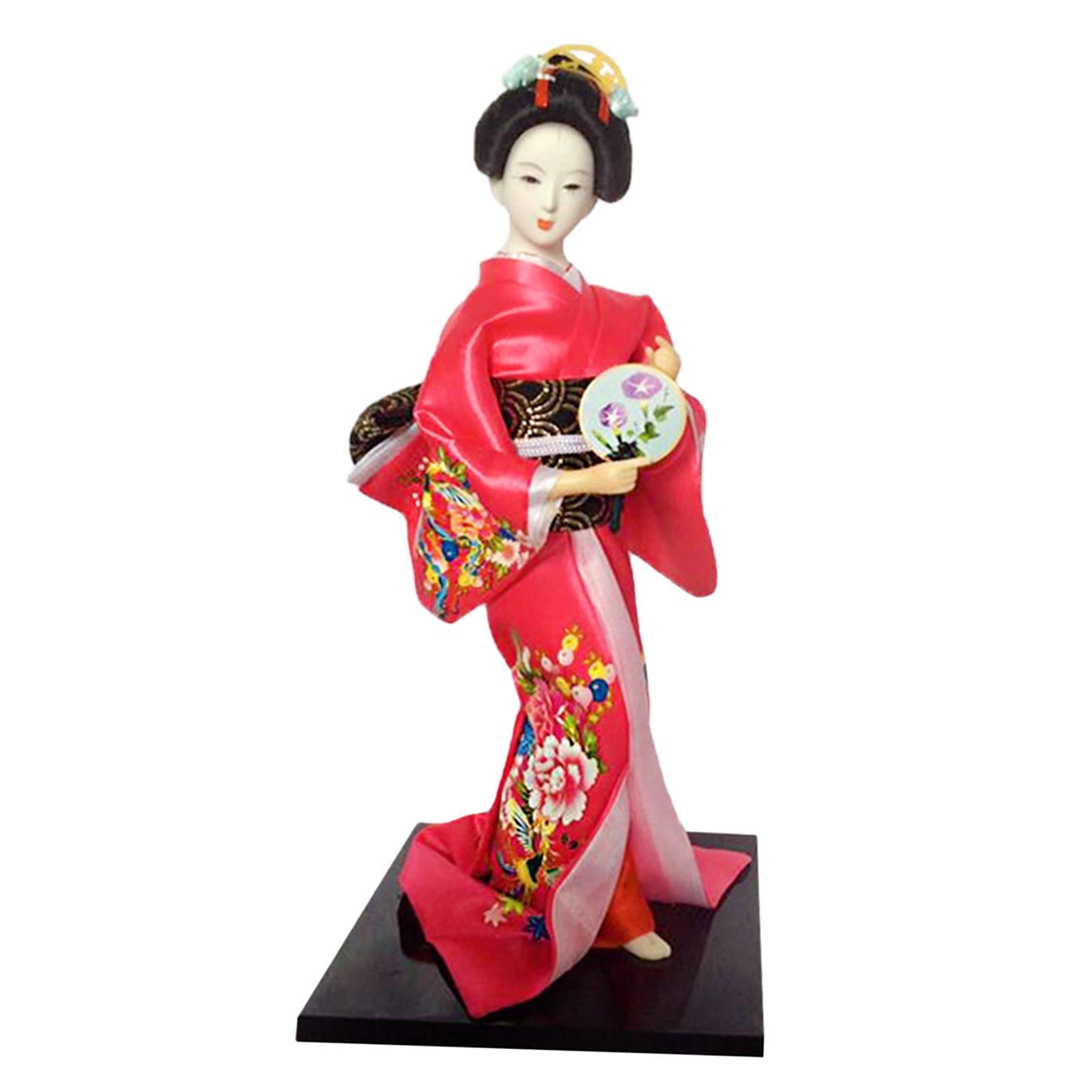 Bothyi - Figura Coleccionable Estatua Escultura Miniaturas Kimono Japonés Muñeca Geisha Estilo C