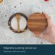 thumbnail image 5 of Salt Cellar Box KITCHENDAO de madera de acacia con cuchara, 180 ml, 5 of 7