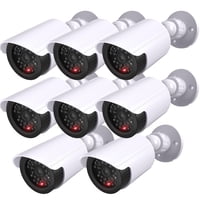 Cámara Domo Cctv Ficticia Wali Tc-W8, Paquete De 8 Led Blancos