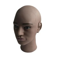 Ioensy - Cabeza De Maniquí Calva Cabeza De Entrenamiento Calva Para Exhibición Sombrero Gafas Bufanda Joyas