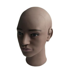Ioensy - Cabeza De Maniquí Calva Cabeza De Entrenamiento Calva Para Exhibición Sombrero Gafas Bufanda Joyas