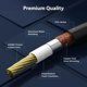 thumbnail image 2 of Cable Subwoofer FosPower RCA de 24K Chapado en Oro, 2 of 3