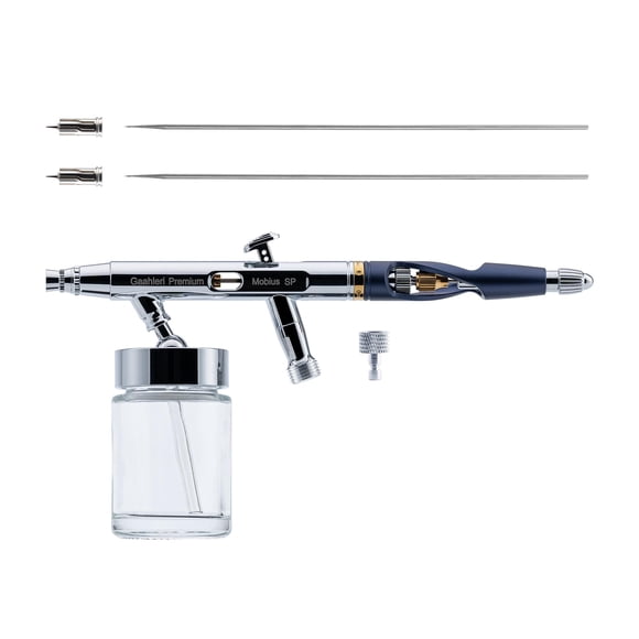 Aerógrafo Gaahleri Mobius SP de 0,5 mm con alimentación por sifón