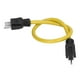 thumbnail image 4 of Cable de extensión de alimentación de 12 AWG con protección de goma de PVC, conductor de latón, cable de extensión de 5 15P a 5 15P, enchufe estadounidense, CA 125 V, 15 A., 4 of 8