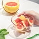thumbnail image 3 of Cuencos de vidrio para ensalada o pasta - Cuenco de vidrio de colores con cuchara - Frutero transparente - Apto para lavavajillas, 3 of 5