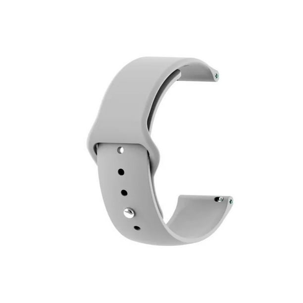 Correa Boton Compatible Huawei Gt/gt2/gt3 46mm 22mm Gris Ancho 22 Mm
