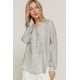 thumbnail image 1 of Camisa Tejida a Rayas con Cuello Redondo y Abertura Larga, 1 of 5