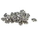 thumbnail image 1 of 30 Cuentas Espaciadoras De Metal De Flor De Loto De Yoga De Buda Ahuecadas De Plata Tibetana, 1 of 5