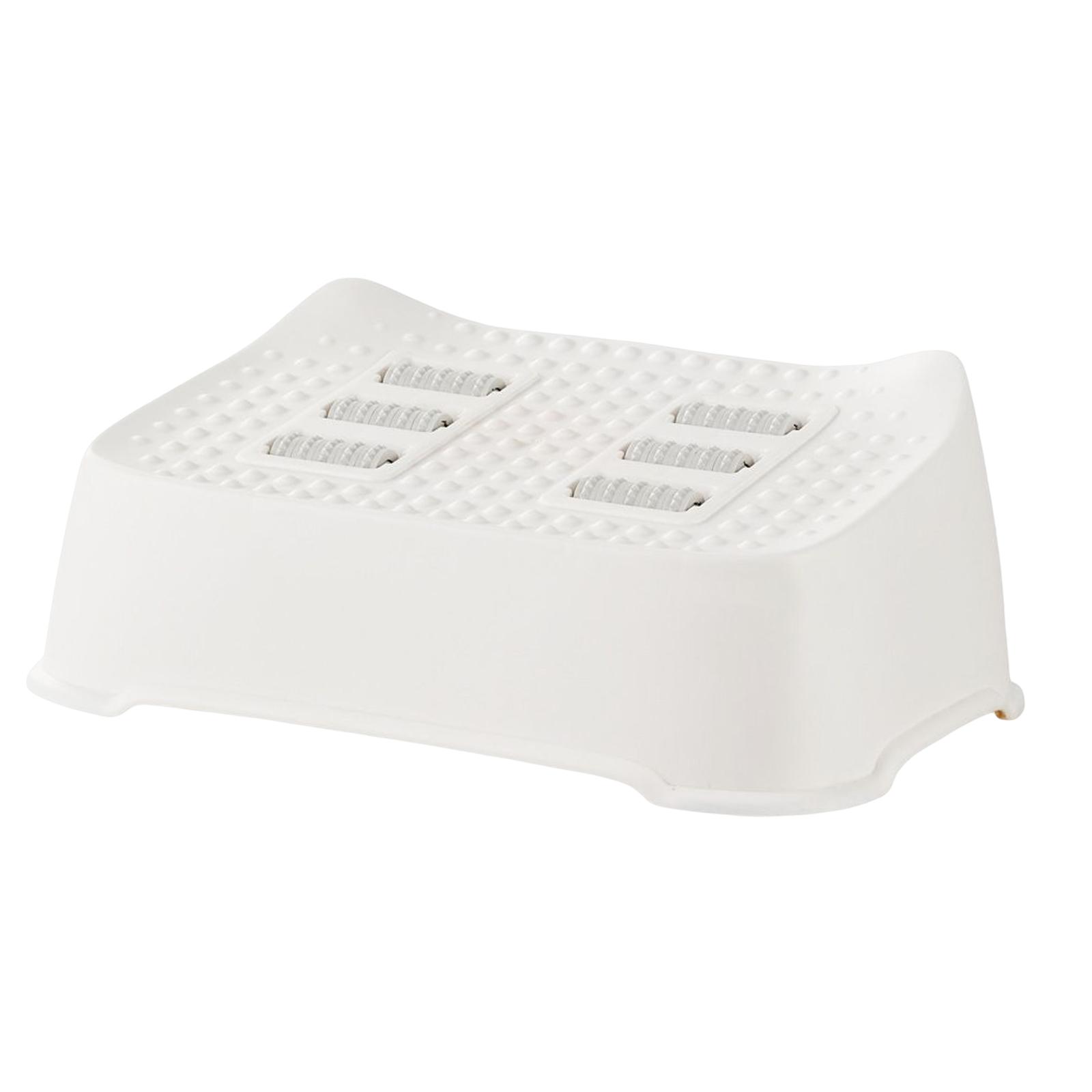 Bothyi - Reposapiés Debajo Del Escritorio Reposapiés Ergonómico Reposapiés Cómodo Y Compacto Para Juegos En Casa Blanco