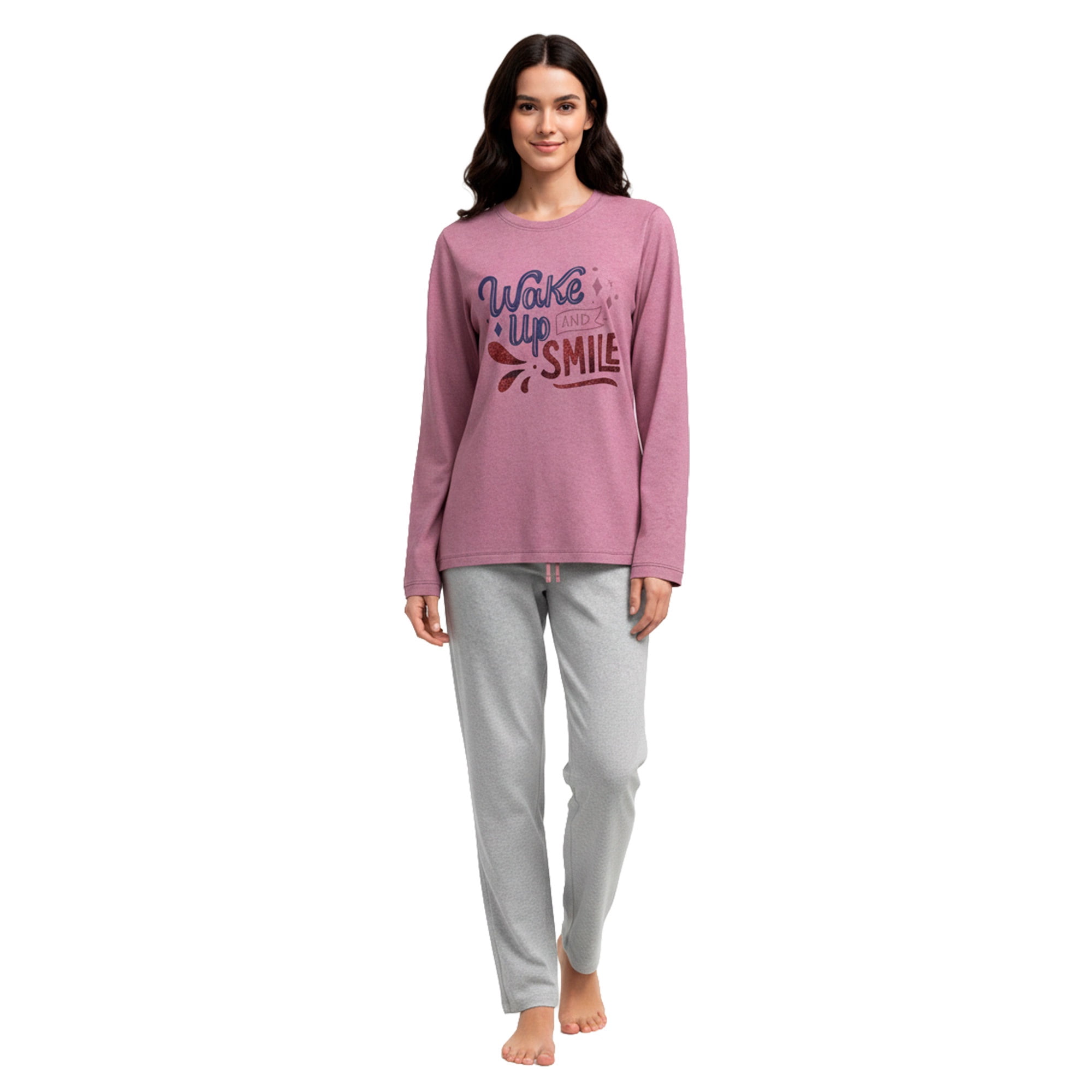 Pijama Algodón Mujer Invierno C2 Top