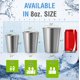 thumbnail image 4 of Vasos para Niños CHILLOUT LIFE Acero Inoxidable 250 ml Paquete de 4, 4 of 9