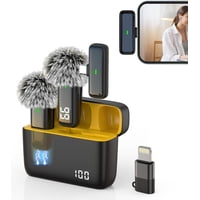 Micrófono Inalámbrico Nptcl Para Android Y Iphone Con Funda De Carga