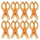 thumbnail image 1 of 8 Paquete de Ganchos de Plástico de 4.2 Pulgadas, Clip de Toalla de Cocina Multiusos, Antideslizante, Naranja, 1 of 7