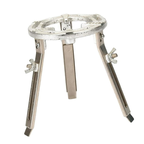 Trípode De Laboratorio De Acero Inoxidable - Para Lámpara De Alcohol, 13.5 Cm De Alto, 9 Cm De Diámetro, Uso En Enseñanza O Experimentos