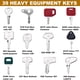 thumbnail image 3 of Juego de llaves maestras para equipo pesado de 39 piezas, juego de llaves maestras de construcción compatible con Case, Takeuchi, Koalfombrasu, Hyster, Kubota, Gato, JCB, Bobgato, Daewoo, JLG, JD, Fok, 3 of 7