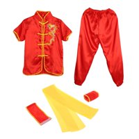 Ioensy - Traje Tradicional Chino De Wushu Para Adultos, Niños, Mujeres, Niños Y Niñas, Rojo 110