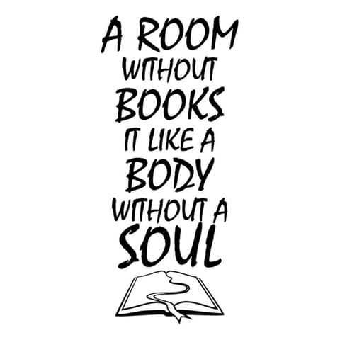 Rienda Libre Graphics - Decomural A Room Without Books Reading Ws-35743