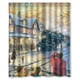 thumbnail image 1 of Cortina de ducha navideña "Todos a bordo" con ganchos, tamaño 60 x 72 pulgadas, 1 of 3
