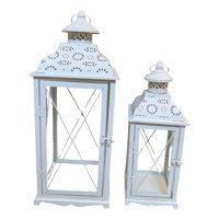 Genérico - Set 2 Portavelas Decorativo Funcional Diseño Clásico Jhn