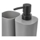 thumbnail image 3 of Set Juego De Baño 3 Pieza Jabon Dispensador Cepillo Plastic gris, 3 of 3