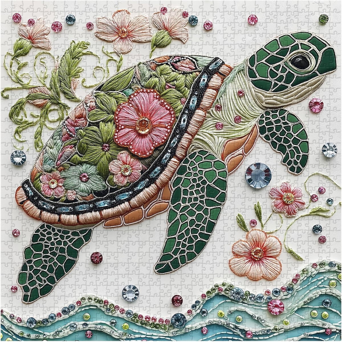 Puzzle 1000 Piezas Pickforu Tortuga Marina 60x60cm