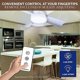 thumbnail image 3 of Ventilador de techo Bell+Howell Socket Breeze LED E26 de 1000 lm con control, 3 of 3