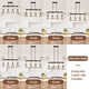 thumbnail image 3 of Candelabro rústico de 4 luces para techo con forma de isla de cocina, 3 of 3