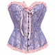 thumbnail image 2 of Corset Estilo Victoriano Con Broches Ajustable Disfraz Mujer lila L, 2 of 4