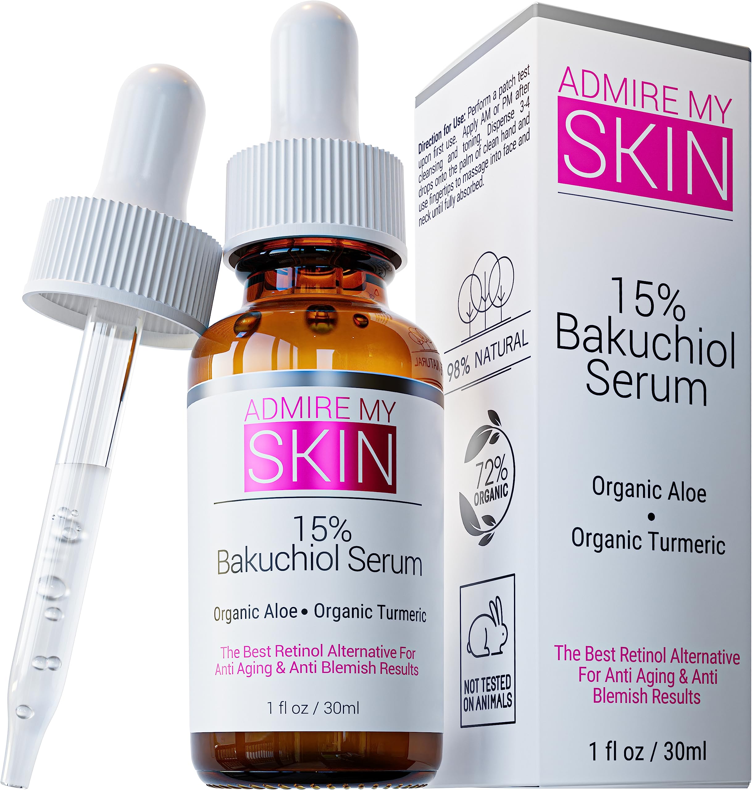 Sérum Admire My Skin Bakuchiol, Alternativa Al Retinol Natural, 30 Ml