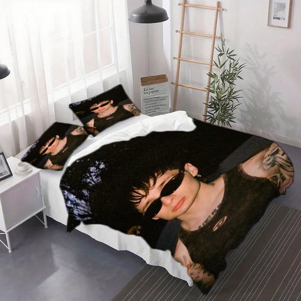 3pcs Peso Pluma Glasses Inspired Duvet Cover Set - Soft And Breathable Bedding Decor Perfect for Teen Home Decoration