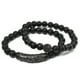 thumbnail image 2 of Pulsera HESHPAWS 8mm Black Matte Onyx Piedra Natural, 2 of 3