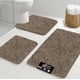 thumbnail image 1 of Juego de alfombras de baño GORILLA GRIP, 3 piezas, chenilla absorbente, gris, 1 of 9