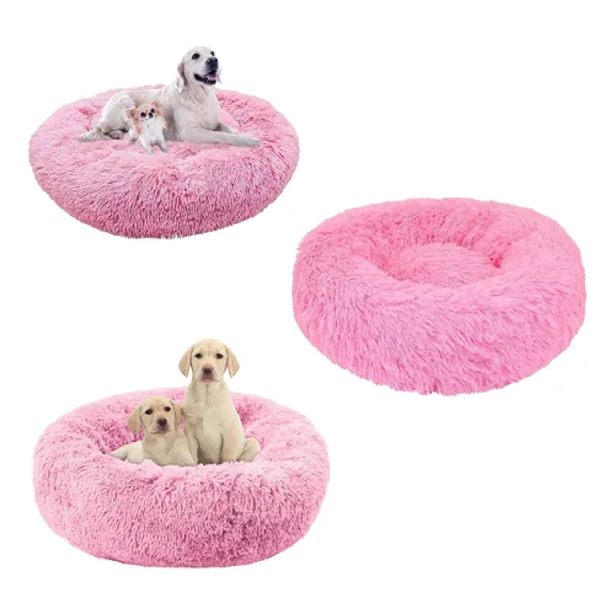 Linea Sport - Cama De Felpa Suave Antiestrés Para Perros Y Gatos 100cm Xxl