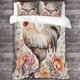 thumbnail image 3 of Juego de funda nórdica con estampado de gallo en 3D, funda de edredón de microfibra suave para dormitorio, juego de ropa de cama con funda de almohada, para adolescentes y adultos., 3 of 3