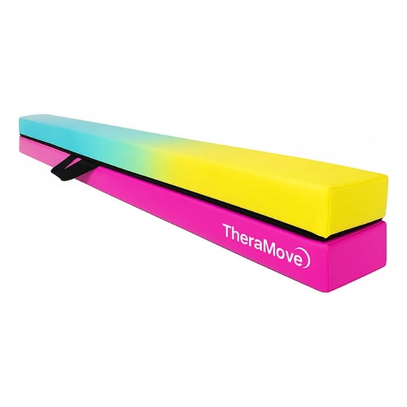 Viga De Gimnasia Niñas Plegable Arcoiris 2.44m Espuma Firme Multicolor - Arcoirs