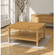 thumbnail image 1 of Mesa de Centro "Brisa" Nórdica Mesa de Living de Madera Maciza - Natural - 80x70x45 cm, 1 of 3