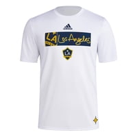 Camiseta Adidas La Galaxy Mls Para Hombre De Manga Corta - Blanca