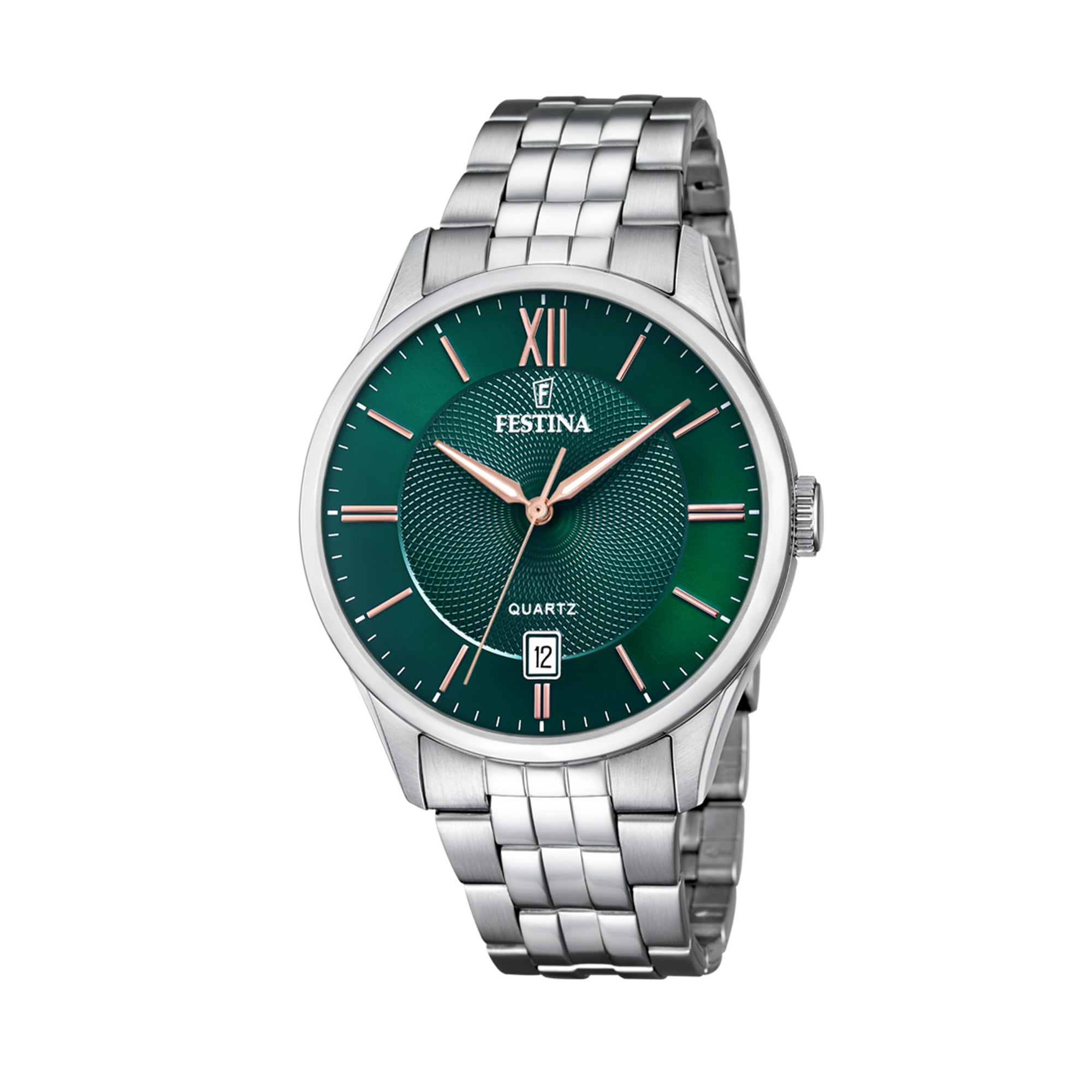Reloj F20425/7 Festina Verde Hombre Acero Clasico