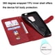 thumbnail image 2 of Funda con Cremallera para Motorola MOTO E7 Plus, Carcasa Cartera de Cuero PU con Soporte y Tarjetero, 2 of 5