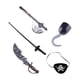thumbnail image 1 of Accesorios de disfraz de pirata de Halloween, conjunto de disfraces de Halloween, parche con ojos de gancho y de pirata, realista, juego de rol, 1 of 5