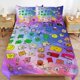 thumbnail image 1 of Game BFDI Battle For Dream Island Bedding Set Duvet Cover Comfortable and Lightweight Cartoon Bedding 3 Piece Bed Set, 1 of 5