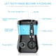 thumbnail image 2 of Irrigador bucal con hilo dental TUREWELL, 600 ml, limpiador dental, 2 of 3
